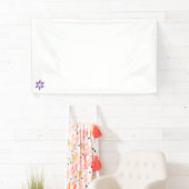 Fleur d'illustration fascinante Bannière de vinyle (En situation)