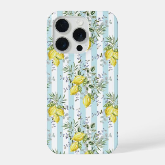 Fleur d'Italienne au citron rayure florale Méditer (Verso)