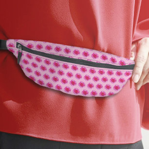 Fleur d'oeillets rose sans couture sur Fanny Pack