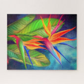 Fleur d'oiseau de paradis Puzzle - Peinture (Horizontal)