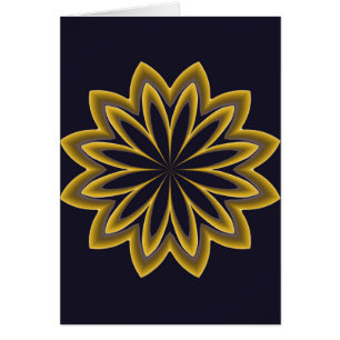 Fleur d'or Abstraite