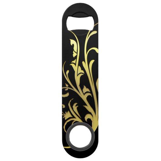 Fleur d'or fausse de luxe abstrait (Devant)
