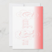 Fleur d'or stylisée en calligraphie rouge merci (Dos)