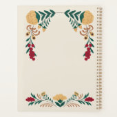 Fleur d'or vert Bourgogne décorée Initiale (Dos)