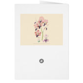 Fleur d'orchidée rose violet tachetée botanica vin (Dos)