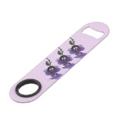 Fleur d'orchidée violette, Bouteille en acier inox (Devant angulaire)