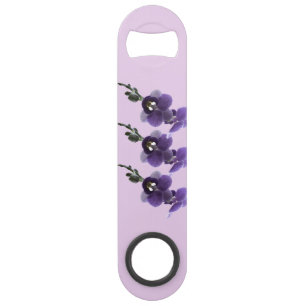 Fleur d'orchidée violette, Bouteille en acier inox