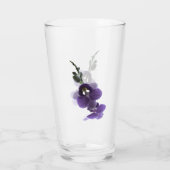 Fleur d'orchidée violette, Coupe de verre (Dos)