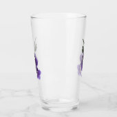 Fleur d'orchidée violette, Coupe de verre (Gauche)