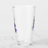 Fleur d'orchidée violette, Coupe de verre (Droite)
