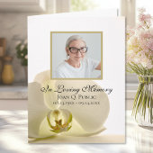 Fleur d'orchidées sur blanc Merci de sympathie fun