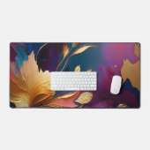 Fleur dorée – Composition florale abstraite (Clavier et souris)