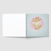 Fleur dorée de luxe rose aquarelle  (Complet)