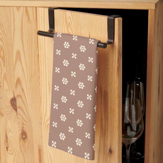 Fleur Dot -Mocha Theedoek (Derde Gevouwen)