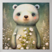 Fleur d'ours de bébé de la forêt | Impression du m (Devant)