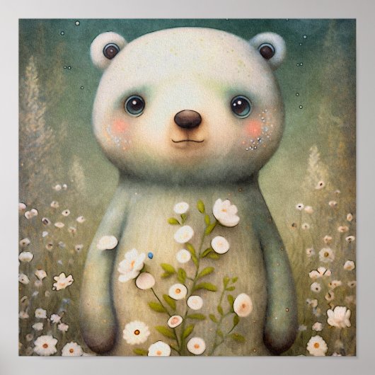 Fleur d'ours de bébé de la forêt | Impression du m (Devant)