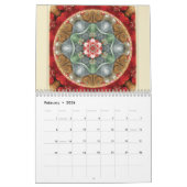 Fleur du calendrier 2015 de mandala de la vie (Feb 2026)
