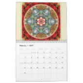 Fleur du calendrier 2015 de mandala de la vie (Feb 2027)