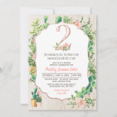 Fleur du désert Parties scintillant 2 Invitation d (Devant)