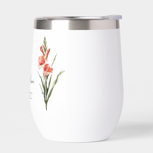 Fleur du mois de naissance août Gladiolus (Gauche)