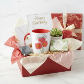 Fleur du mois de naissance - août mug personnalisé