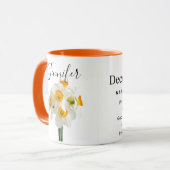 Fleur du mois de naissance-Décembre mug personnali (Devant gauche)