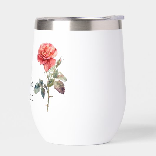 Fleur du mois de naissance Juin Rose (Gauche)