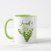 Fleur du mois de naissance - Mai mug personnalisée (Gauche)