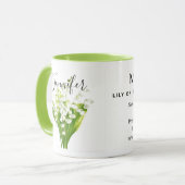 Fleur du mois de naissance - Mai mug personnalisée (Devant gauche)