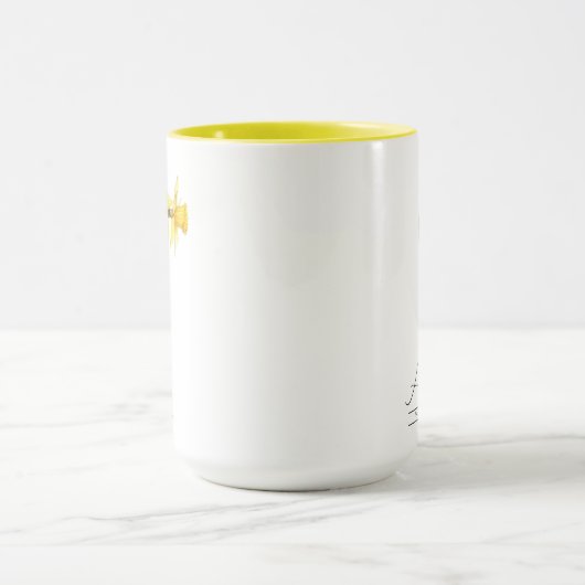 Fleur du mois de naissance mars Daffodique Mug (Centre)