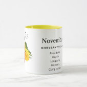 Fleur du mois de naissance - Novembre mug personna (Centre)