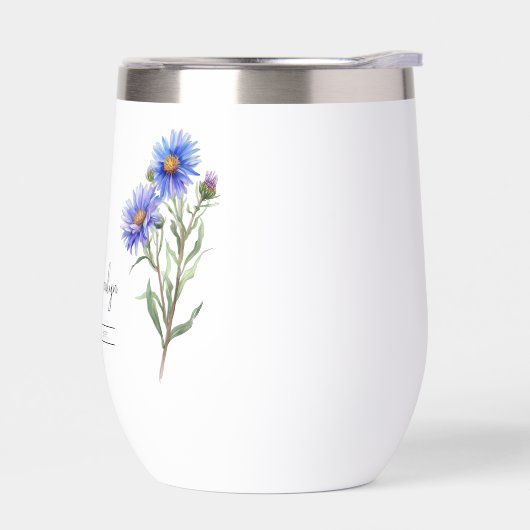 Fleur du mois de naissance Septembre Aster (Gauche)