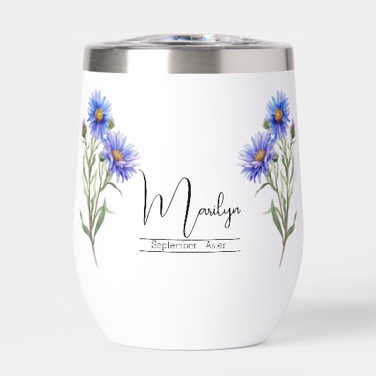 Fleur du mois de naissance Septembre Aster (Avant)