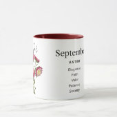 Fleur du mois de naissance-Septembre mug personnal (Centre)