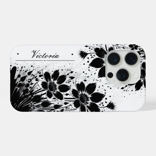 Fleur éclatée d'encre (Verso Horizontal)