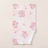 Fleur Élégante de Cerisier Rose (Serviette à main)