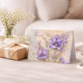 Fleur Élégante Violette Merci Pliée