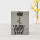 Fleur en noir et blanc, cartes de notes (Fleur jaune)