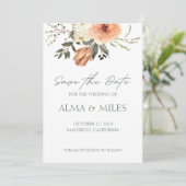 Fleur en terre cuite Save The Date (Debout devant)