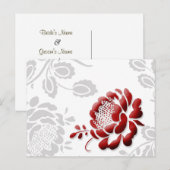 Fleur Enregistrer Les Dates Cartes Postales (Devant / Derrière)