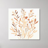Fleur et Feuille – Art mural botanique boho minima (Recto)
