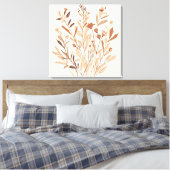 Fleur et Feuille – Art mural botanique boho minima (Insitu(Chambre))