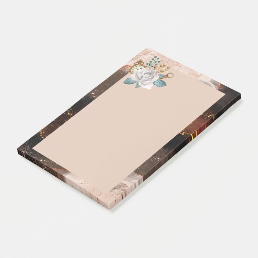 Fleur et Granite Post-it Notes (Incliné)