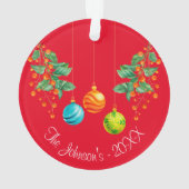 Fleur Et Ornements De Noël (dos)