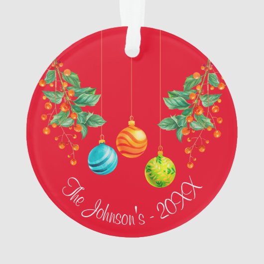 Fleur Et Ornements De Noël (dos)