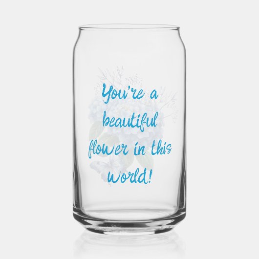 Fleur et papillon bleu d'Hydrangea (Verso)