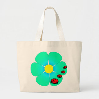 Fleur et sac fourre-tout à coccinelles