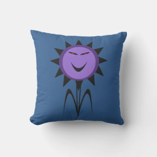 Fleur Evil Kawaii Goth Halloween Coussin extérieur