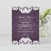 Fleur exotique violette | Invitation de douche de (Debout devant)