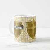 Fleur familiewapen familienaam mok (Voorkant links)